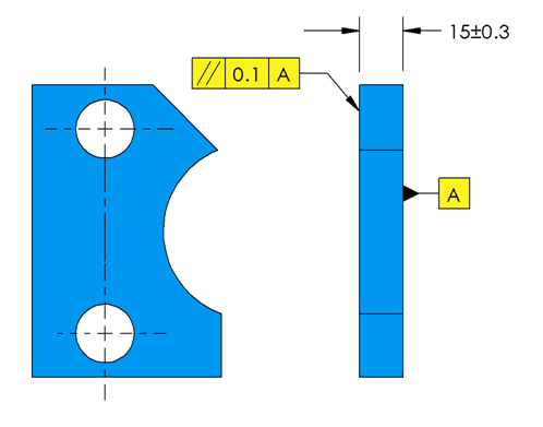 GD&T Symbol - Parallelism | ASME Y14.5 Symbols