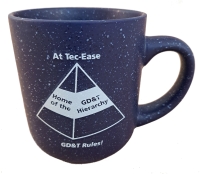 "GD&T Rules!" Speckled Ceramic Mug - 2