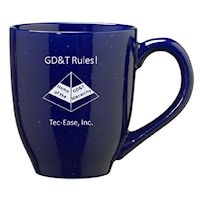 "GD&T Rules!" Speckled Ceramic Mug