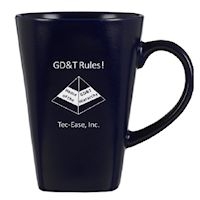 "GD&T Rules!" Ceramic Cafe' Mug